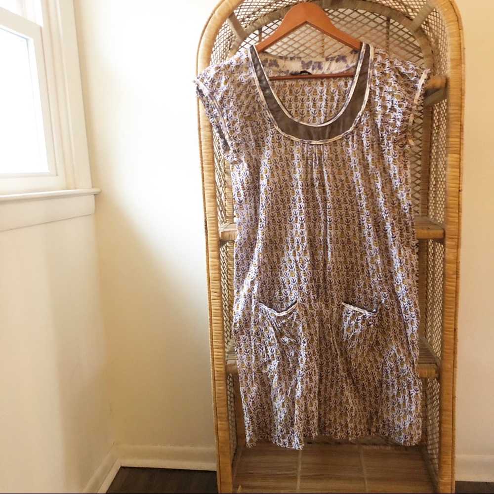 Cotelac French Floral Dress with Pockets, sz M
